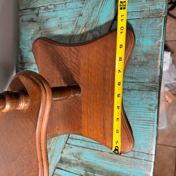 VTG Plant Stand 4 Tier Wood Spindle Display Pedestal Rotating Shelves Midcentury - Picture 6 of 8